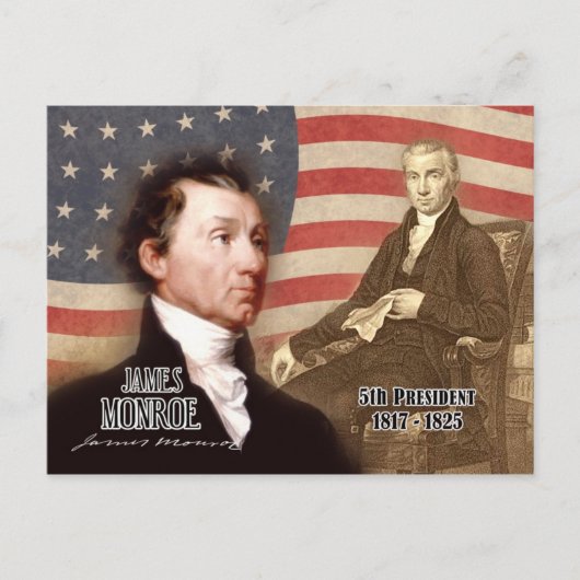 James Monroe – 米国第5代大統領 ポストカード (正面)