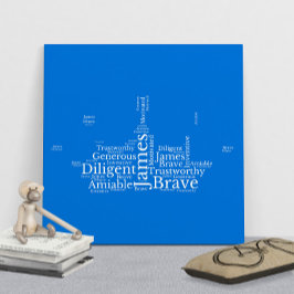 James Name Cloudカスタマイズ可能ポスター ポスター