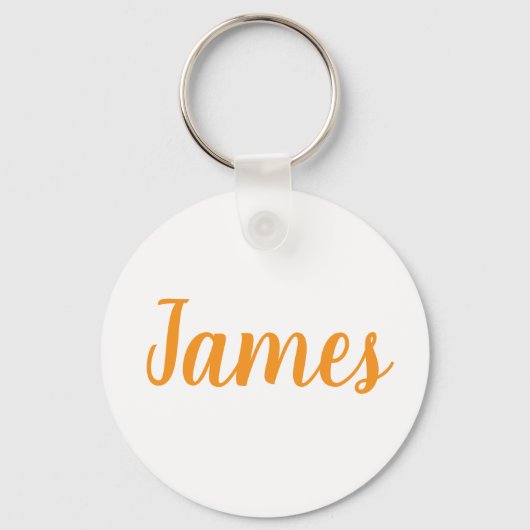 James name Metal ring keychain キーホルダー (正面)