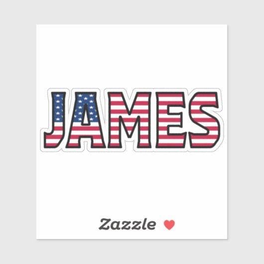 James Name Vorname USA Sticker Stickerset シール (シート)