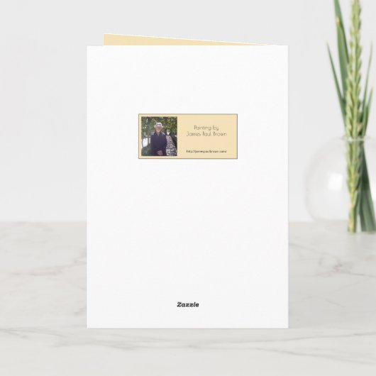 James Paul Brown Greeting Card「花」 カード (裏面)