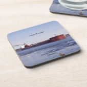 James R. Barkerセット6台の懸命プラスチック製コースター コースター (左側)