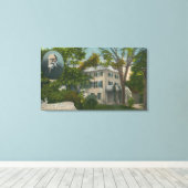 James Russell Lowell Homeの外部ビュー キャンバスプリント (インサイチュ (ウッドフロア))