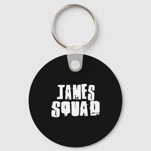 James Squad Name Funny James  キーホルダー (正面)