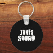 James Squad Name Funny James  キーホルダー (正面)