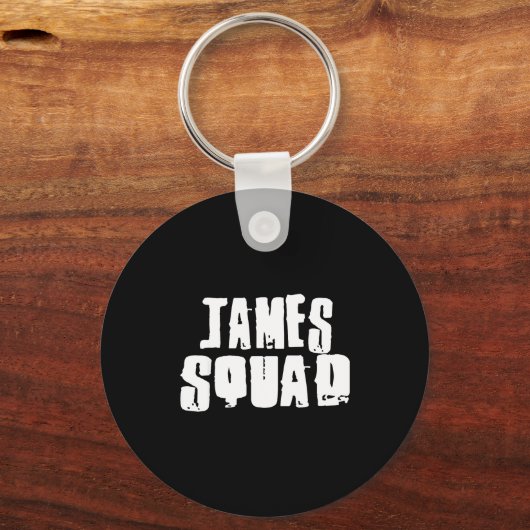James Squad Name Funny James  キーホルダー (正面)