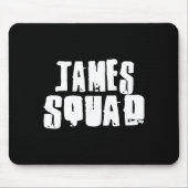 James Squad Name Funny James  マウスパッド (正面)