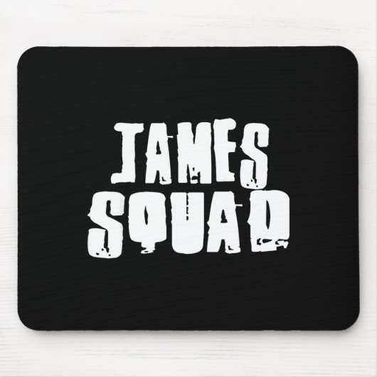 James Squad Name Funny James  マウスパッド (正面)