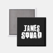 James Squad Name Funny James  マグネット (正面/裏面)