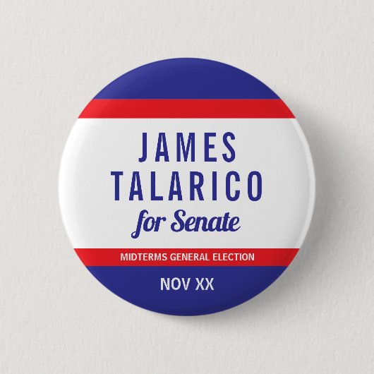 James Talarico 上院議員 缶バッジ (正面)