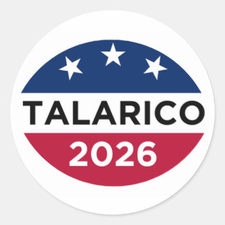 James Talarico 2026 キャンペーンステッカー ラウンドシール