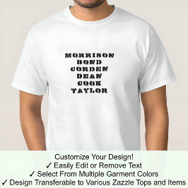 James Teeカスタムは、任意の名前04Bをパーソナライズ Tシャツ