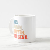 James The Man The Myth The Legend コーヒーマグカップ (正面左)