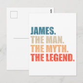 James The Man The Myth The Legend ポストカード (正面/裏面)