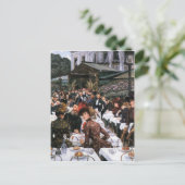 James Tissotによるアーティストの女性 ポストカード (スタンド正面)