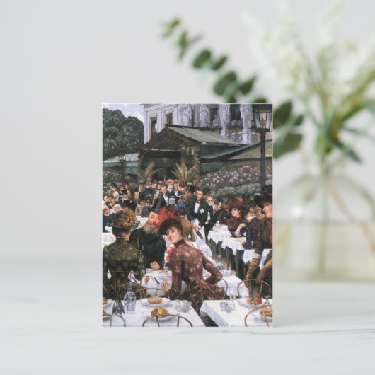 James Tissotによるアーティストの女性 ポストカード (スタンド正面)