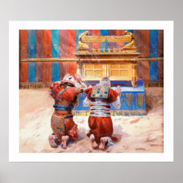 James TissotによるTabernacleでのモーセとジョシュア ポスター