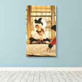 James Tissotの退屈な話、ヴィンテージファインアート キャンバスプリント (インサイチュ (ウッドフロア))