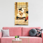 James Tissotの退屈な話、ヴィンテージファインアート キャンバスプリント (インサイチュ (リビング))