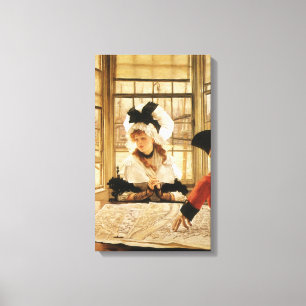 James Tissotの退屈な話、ヴィンテージファインアート キャンバスプリント