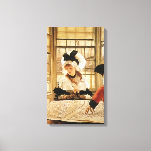 James Tissotの退屈な話、ヴィンテージファインアート キャンバスプリント (正面)