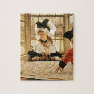 James Tissotの退屈な話、ヴィンテージファインアート ジグソーパズル