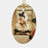 James Tissotの退屈な話、ヴィンテージファインアート セラミックオーナメント (左)