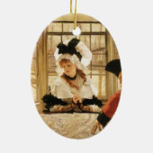 James Tissotの退屈な話、ヴィンテージファインアート セラミックオーナメント (裏面)