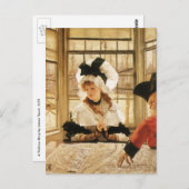 James Tissotの退屈な話、ヴィンテージファインアート ポストカード (正面/裏面)