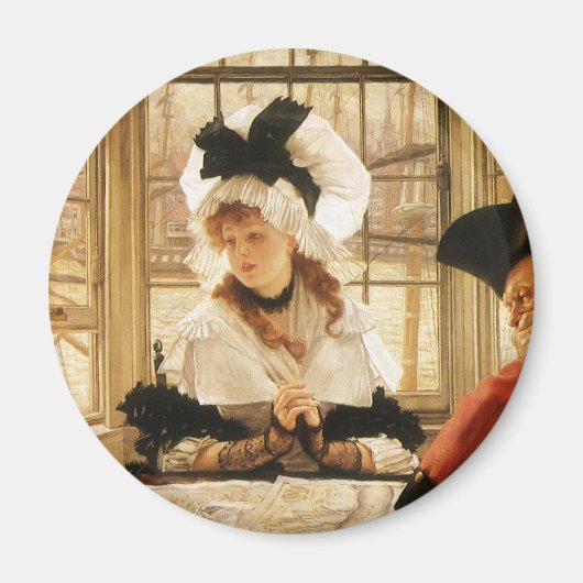 James Tissotの退屈な話、ヴィンテージファインアート マグネット (正面)