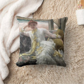 James Tissot Seaide (7月のポートレート標本) クッション (ブランケット)