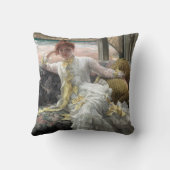 James Tissot Seaide (7月のポートレート標本) クッション (裏面)