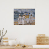 James Tissot - The Ark Passes Over the Jordan ポスター (キッチン)