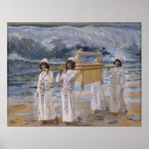 James Tissot - The Ark Passes Over the Jordan ポスター