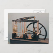 James Wattの蒸気機関の再構築 ポストカード (正面/裏面)