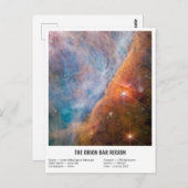 James Webb Orion Constellationバー(NIRCam Image) ポストカード (正面/裏面)
