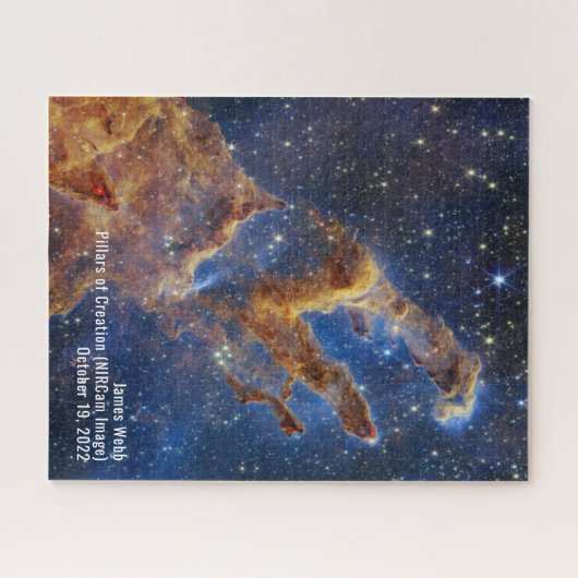 James Webb Pillars of Creation Nebula NIRCam Image ジグソーパズル (横)