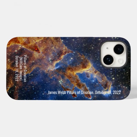 James Webb Pillars of Creation Nebula NIRCam Image Case-Mate iPhoneケース (裏面 (横))