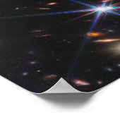 James Webb Space Telescope First Image Infrared ポスター (角)