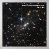 James Webb Space Telescope First Image Infrared ポスター (正面)