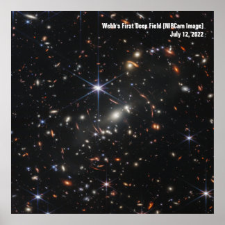 James Webb Space Telescope First Image Infrared ポスター