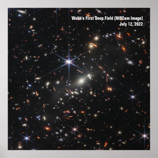 James Webb Space Telescope First Image Infrared ポスター (正面)