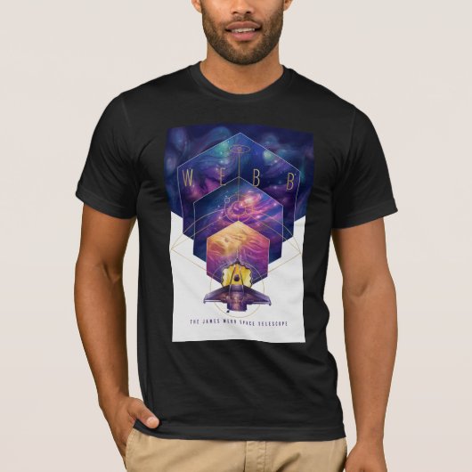 James Webb Space Telescope Illustration Artwork Tシャツ (正面)