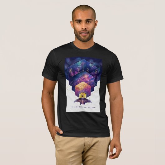 James Webb Space Telescope Illustration Artwork Tシャツ (正面フル)