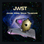 James Webb Space Telescope JWST ポスター<br><div class="desc">The James Webb Space Telescope or JWST is the next generation successor to the amazing Hubble Space Telescope that has produced so many stunning images of our solar system and universe. JWST will probe farther into the cosmos using a larger gold coated beryllium mirror and more sensitive instruments focused on...</div>