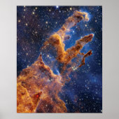 James Webb Space Telescope Pillars of Creation ポスター (正面)