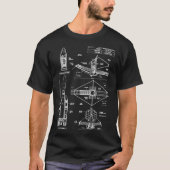 James Webb Space Telescope (White Stencil-No Backg Tシャツ (正面)
