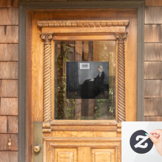 James Whistler – アーティストの母ポートレート ウィンドウサイン (ホームデコレーション)