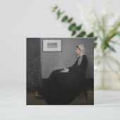 James Whistler – アーティストの母ポートレート サンキューカード (スタンド正面)