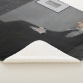 James Whistler – アーティストの母ポートレート シェルパブランケット (3/4)